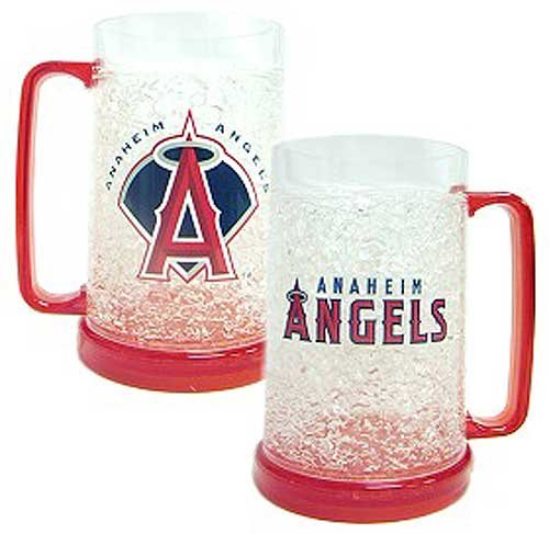 Los Angeles Angels of Anaheim Freezer Mug - Set of Two Crystal Glasses