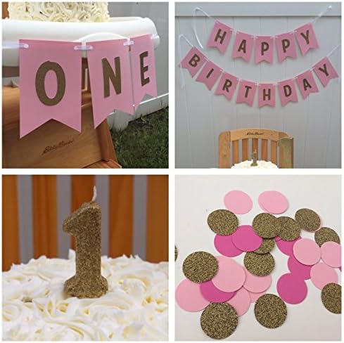 Pink and Gold first birthday party package