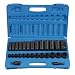 Grey Pneumatic Corp 1328RD 1/2'' Drive Standard and Deep Length Fractional Set - 28 Piece