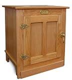 Oak Ice Box End Table -Light