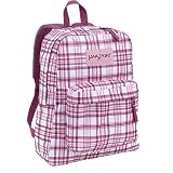 Jansport Superbreak Backpack (Pink Plaid)