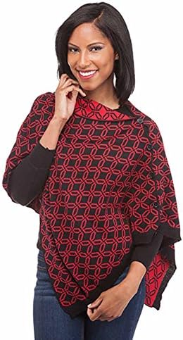 Top It Off Women's Criss Cross Wrap One Size Black/Red