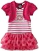 So La Vita Girls 2-6X Big Flower Dress With Hot Fixed Stones