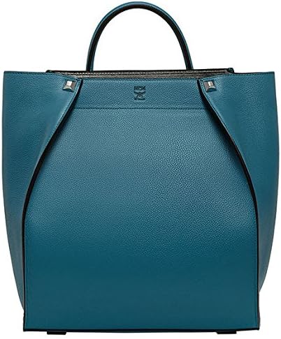 2015 MCM TULIP Medium Backpack, Tote Bag TAUPE MWK5STU05NP / Dust Bag / Black, Stone Blue, Taupe (Stone Blue)