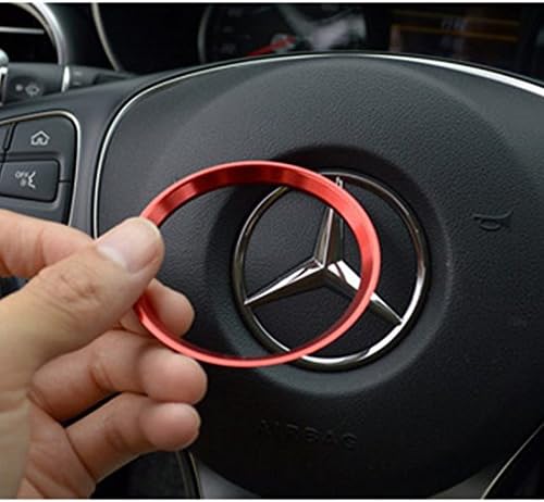 Mercedes-Benz C-Class steering plated ring W205 (Red)