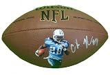 Chris Johnson Autographed Custom NFL Photo Football, Tennessee Titans, East Carolina Pirates, Proof Photo of Chris Signing for Us.