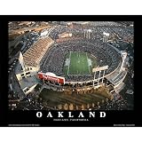 Oakland: Network Associates, Raiders Football Art Poster Print by Mike Smith, 10x8