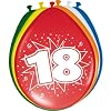 8 LUFTBALLONS 18.GEBURTSTAG BUNT GEMISCHT