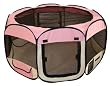 Best Pet Folding Play Pen - Medium - Pink Best Pet Folding Play Pen - Medium - Pink