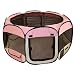 Best Pet Folding Play Pen - Medium - Pink