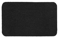 Kikkerland DM23 All Black Doormat, 30-Inch by 18-Inch