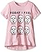 STAR WARS Big Girls Today I Feel Hi Low with Rolled Sleeve, Pink Heather, Large/12/14