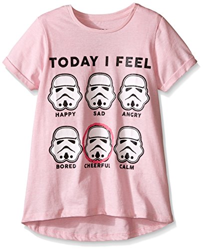 Star Wars' Girls T-Shirt, Pink Heather, X-Large/16