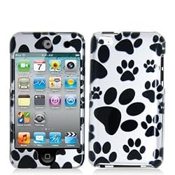 Dog Paw 2d Hard Snap-on Crystal Skin Case Cover Accessory for Ipod Touch 4th Generation 4g 4 8gb 32gb 64gb by Electromaster