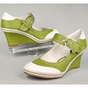 MARCO TOZZI Damen Spangen- Pumps, Keilabsatz, pistachio gr&uuml;n