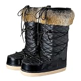 Barts Moonboots Fellstiefel Kids Black Quilted, Kinderschuhe Größen:30