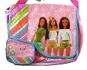 Barbie Messenger Bag - Barbie Full Size School Bag (Pink)