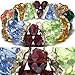 Multi-Colored Faceted Stretch Bracelet Fashion title=