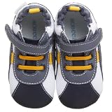 Robeez Mini Shoez Infant/Toddler Trainer Slip-on,White,9-12 Months (US Toddler 4 M)