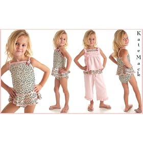 2007 KATE MACK Lovely In Leopard 1pc Tank Bathing Suit Swimsuit