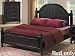 King Size Bed in Black Finish