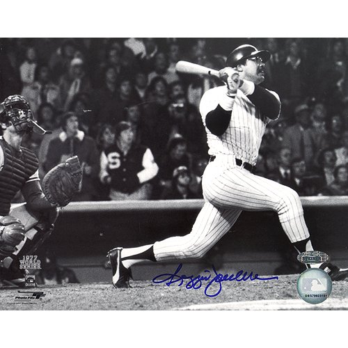 Steiner Sports MLB Reggie Jackson 77 WS Home Run off Sosa Side View Autographed 8-by-10-Inch Photograph