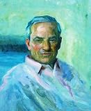 Custom Order #5J-7WT, Oil on Canvas, Custom Painting of The Person You Love, For 1 Person of Customer's Choice, Style: Expressionism, with Signature Text "YOU ARE BEAUTIFUL", Canvas Size 27 x 33 inch