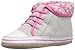 Robeez Girls' Floral Flora Sneaker, Grey, 12-18 Months M US Infant