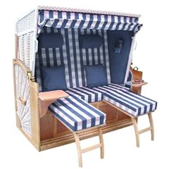 Strandkorb XXL "R�gen" blau