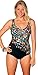 Aquabelle Women's Plus Size Confetti Engineered Swimsuit