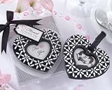 Follow Your Heart Black-and-White Luggage Tag