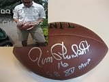 JIM PLUNKETT,OAKLAND RAIDERS,HEISMAN,STANFORD,49ERS,SF,SIGNED,AUTOGRAPHED,NFL FOOTBALL WITH PROOF + COA
