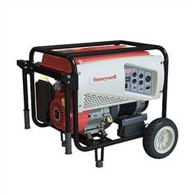 Honeywell 5500E-6037 5,500 Watt 389cc OHV Portable Gas Powered Generator with Electric Start by Honeywell
