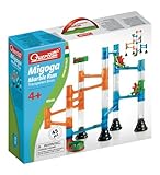 Quercetti 45-Piece Transparent Marble Run - Marble Run Construction Toy