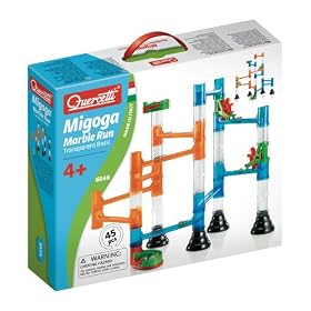 Quercetti - 13/6546 - Jeu de Plein Air - Marble Run - Circuit de Billes Transparent - 46 Pi�ces
