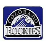 Colorado Rockies Rectangular Mouse Pad - 9.25 x 7.75 Mouse Mat - Deluxe Mousepad