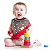 Baby Bandana Bibs (4 pack) +2 Free Pairs Of Baby Socks - Premium Quality Modern And Soft For Girls, Boys, Dribble, Teething, Drool Babies - Waterproof With Adjustable Snaps | Perfect Cute Bib Gift Set