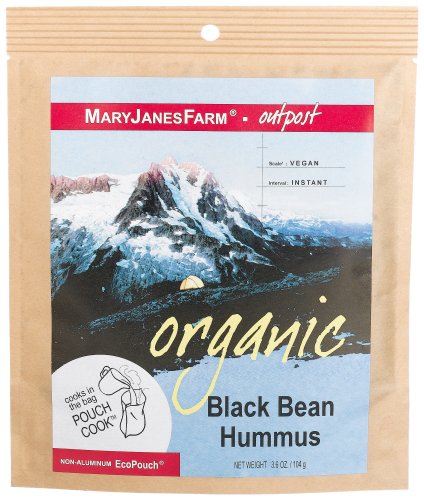 MaryJanesFarm Black Bean Hummus, 3.6-Ounce Bags (Pack of 6) by MaryJanesFarm