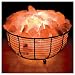 WBM Round Basket Lamp filled with Himalayan Natural Crystal Salt Chuncks WBM Round Basket Lamp filled with Himalayan Natural Crystal Salt Chuncks
