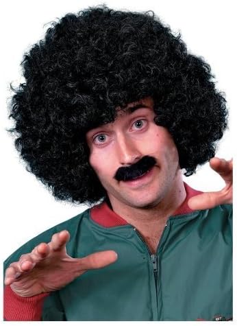 Scouser Set with Black Wig and Tash by Costumerama