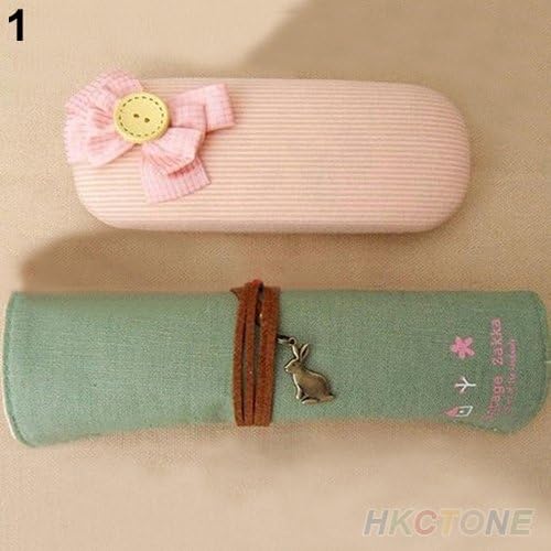 Girls Vintage Roll Up Pen Pencil Case Cute Makeup Brushes Bag Holder Pouch