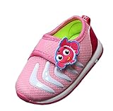 Ziweiba0-1歳 ベビー シューズ 子供靴 滑り防ぐ スニーカー ファーストシューズ 上履き 歩行靴 ズックシューズ 男の子 女の子 通気性よく 赤ちゃん (インソール13.5cm, Bピンク)