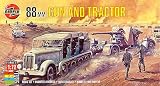 Airfix A02303 1:76 Scale 88mm Gun and Tractor Military Vehicles Classic Kit Series 2 - B0002HZW4U