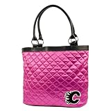 NHL Calgary Flames Pink Quilted Tote