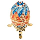 Collectible Grand Duchess Faberge-style Enameled Eggs