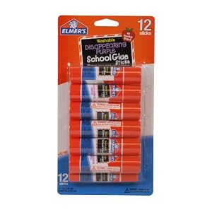 Elmer-s-School-Glue-Disappearing-Purple-Glue-Sticks-0-21-Ounces-Each-12-Sticks-per-Pack-E1559-