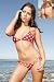 Connected Top & Tonga Tie Thong (Red w/White Polka Dots)