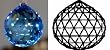 40mm Swarovski Strass With Logo Sapphire Blue Crystal Ball