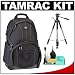 Tamrac 3385 Aero Speed Pack 85 Photo / Laptop Digital SLR Camera Backpack (Black) + Tripod + Accessory Kit for Canon Rebel T3, T3i, T1i, T2i, EOS 60D, 5D, 7D, Nikon D3000, D3100, D5000, D5100, D7000, D300s, Olympus Evolt E-5, E-30, E-620 & Sony Alpha A560, A580, A33, A35, A55