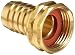Anderson Metals Brass Garden Hose Swivel Fitting, Connector, 1 2 Barb x 3 4 Female Hose